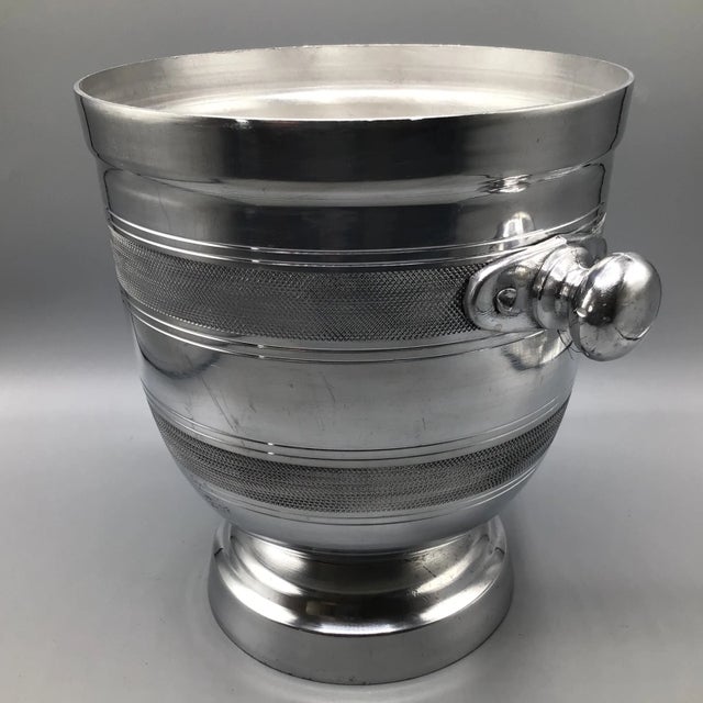 Metal Aluminum Knob Handle Champagne/Wine Cooler Bucket For Sale - Image 7 of 12