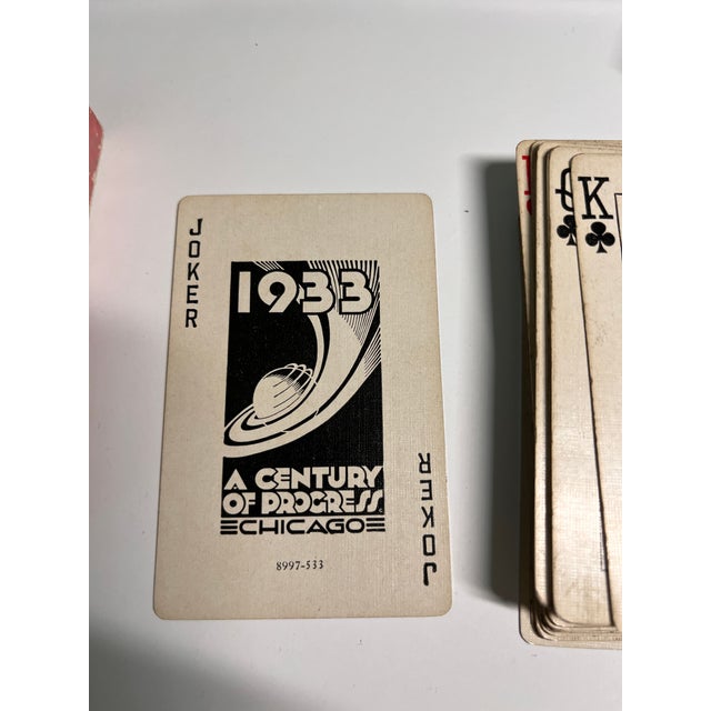 1930s 1933 Hall of Science World's Fair Playing Cards For Sale - Image 5 of 6
