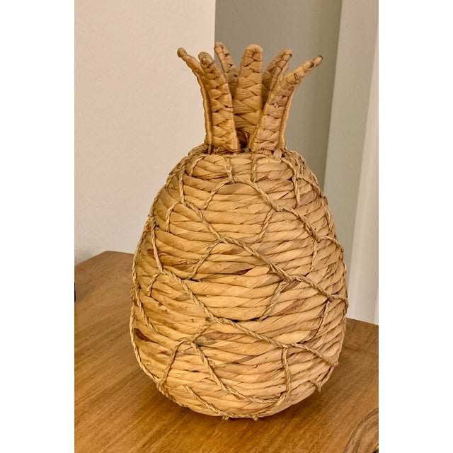 Coastal Large Natural Sea Grass Pineapple For Sale - Image 3 of 5