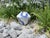 Blue Brushstroke Italian Ceramic Vessel For Sale - Image 4 of 8