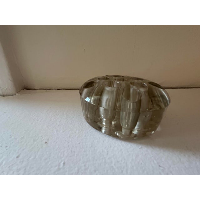 1950s Vintage Glass Flower Frogs- Set of 2 For Sale - Image 5 of 6