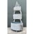 Victorian Vintage Monumental Tiered Wrought Iron Standing Planter For Sale - Image 3 of 12