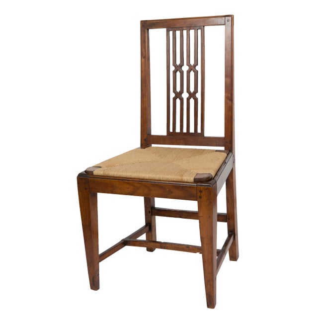 Rush Seat Dining Chairs Set of 4 Chairish