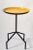 Herman Miller 1980 Herman Miller Style Yellow Enamel Tray Side Table Black Iron Gazelle Base For Sale - Image 4 of 13