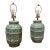 Vintage Basket Weave Plaster Lamps - A Pair For Sale