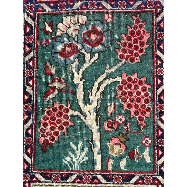 Textile 8 Ft × 11 Ft Bakhtiari Style Garden Panel Area Rug, Vintage For Sale - Image 7 of 12