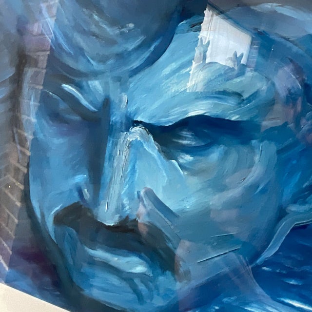 Vintage Fauvist Signed Original Oil Painting on Paper For Sale - Image 9 of 9