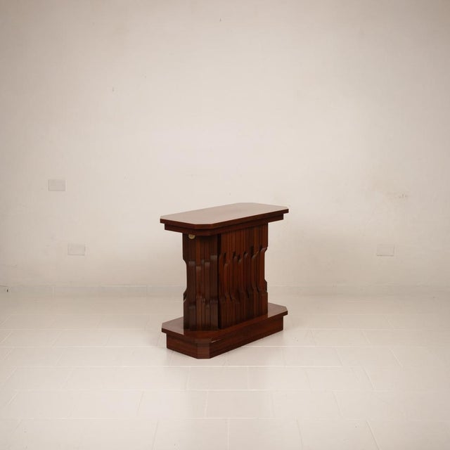 Brown Sculptural Multifunctional Norman Base by Luciano Frigerio, 1970s For Sale - Image 8 of 18