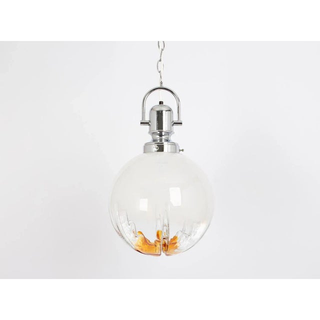 Sputnik Murano Ball Pendant Light from Veart, Italy, 1970s For Sale - Image 3 of 10