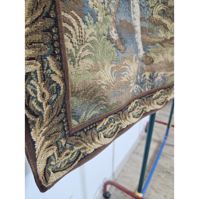 Tapestry with Hunting Motif in the style of Aubusson from JP Paris, 1970s For Sale - Image 17 of 18