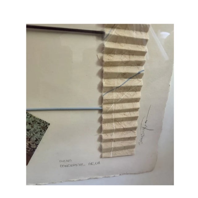Mid-Century Modern 1960s Large-Scale Original Abstract Mixed Media Collage — Signed, Framed Mid-Century Modern Wall Art For Sale - Image 3 of 4