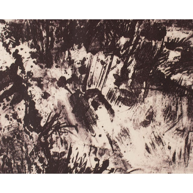 Brown “Tempest in the Wilderness” Abstract Lithograph Print by Joan Farrar For Sale - Image 8 of 10