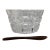 William Yeoward Signed Crystal "Blodwyn" Pattern Salt Dish With Spoon For Sale