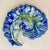 Vintage Home is pleased to offer this gorgeous Americana Folk Art Ceramic Catchall. The design is a curled Acanthus Leaf...