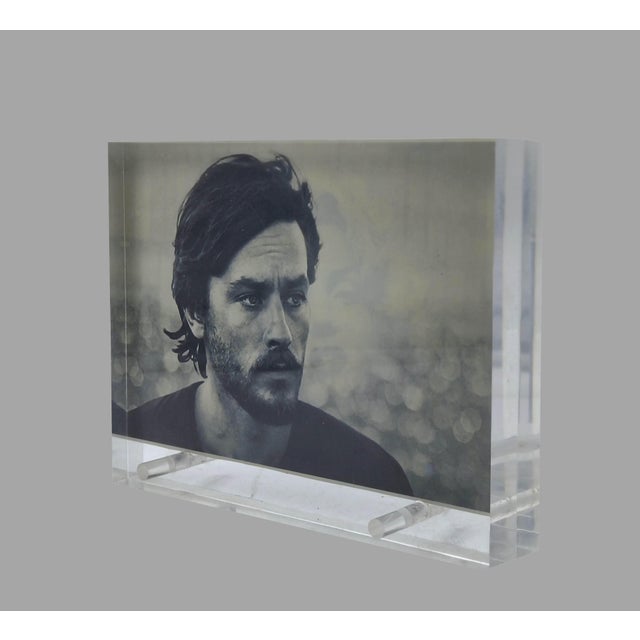 Double-Sided Acrylic Photo Frame, Italy, 1970s For Sale - Image 4 of 9