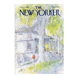 1980 Vintage New Yorker Cover, September 1 (Arthur Getz), Original New Yorker Magazine Cover, Country Life, Antiques For Sale