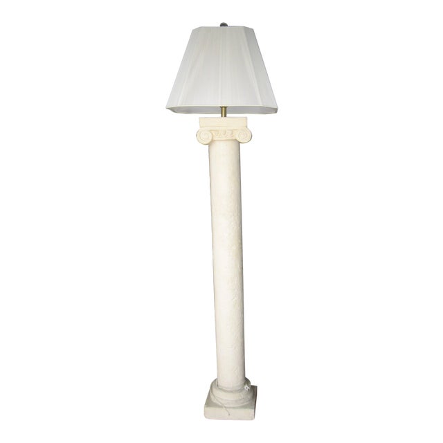 Column Faux Stone Floor Lamp Chairish