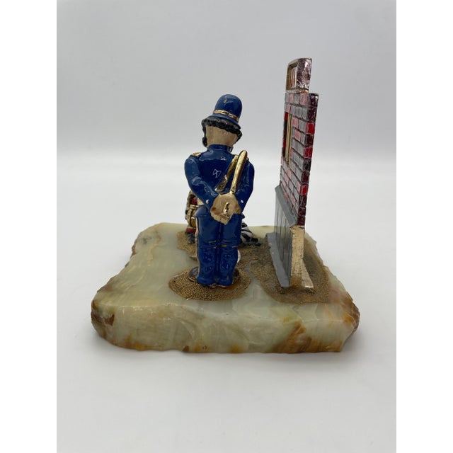 Vintage Ron Lee “Great Escape” Jail Scene Clown Sculpture on Onyx Base, Signed 1987 For Sale - Image 10 of 12