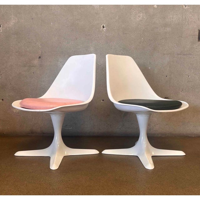 Mid-Century Modern 1950s MCM Burke Fiberglass Chairs/Pair For Sale - Image 3 of 9