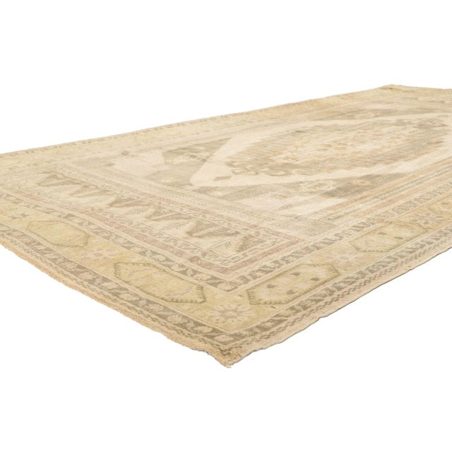 Modern Late 20th Century Vintage Turkish Oushak Rug - 05'04 X 10'08 For Sale - Image 3 of 8
