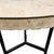 Metal 1980's Postmodern Casa Bique Tessellated Fossil Stone & Brass Inlay Side Table, Attributed to Robert Marcius For Sale - Image 7 of 11