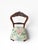Antique White Antique Louis Philippe Style Accent Chair – Mid to Late 19th Century With Updated Floral Upholstery For Sale - Image 8 of 8