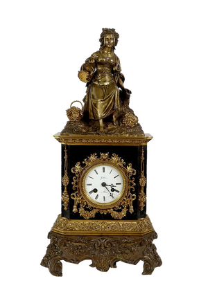 Louis XVI Style Marble and Bronze Pendulum, Early 19th Century
