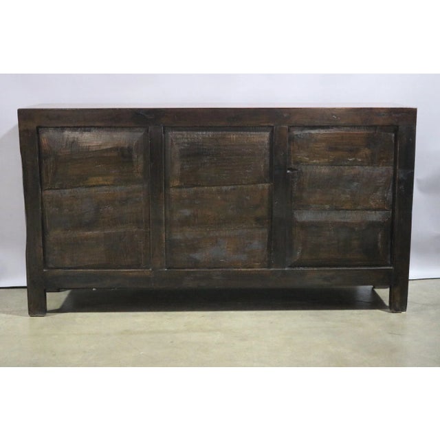 Walnut 3 Drawer Sideboard For Sale - Image 4 of 8
