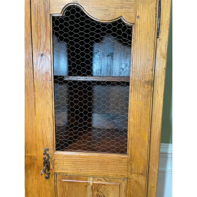 French French Cheese Armoire, Circa 1860 — Louis XV Pine, Documented Provenance For Sale - Image 3 of 12