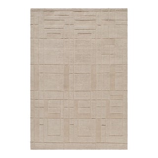 Frank Lloyd Wright Foundation x SURYA Luxuries Handmade Rug Sandstone 2x3 For Sale