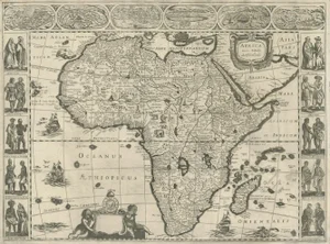 Map of Africa after Hondius, 1655