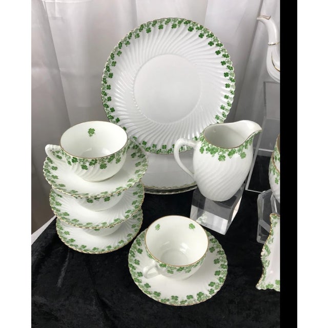 1970s 1970s Shamrock Luncheon Set - Set of 33 For Sale - Image 5 of 7