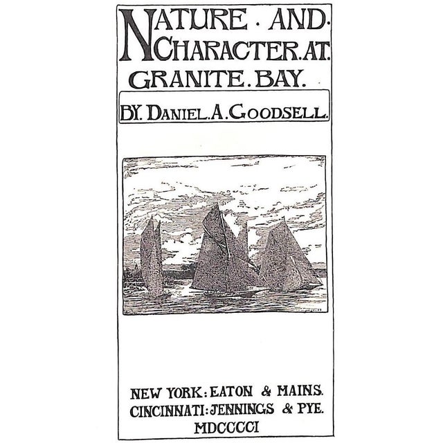 GOODSELL, Daniel A. [219] pp. Eaton & Mains 1901 w/ 1901 Xmas gift inscription 8 1/4" x 6" Nature observations on Long...