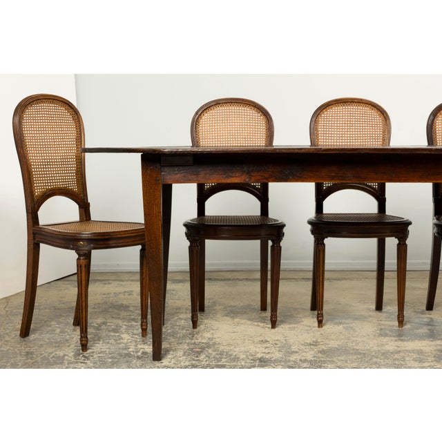 Late 18th Century French Provincial Oak Communal Dining Table For Sale - Image 4 of 18