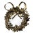 Vintage Petites Choses Dresden Style Brass Hummingbird Wreath Mirror For Sale