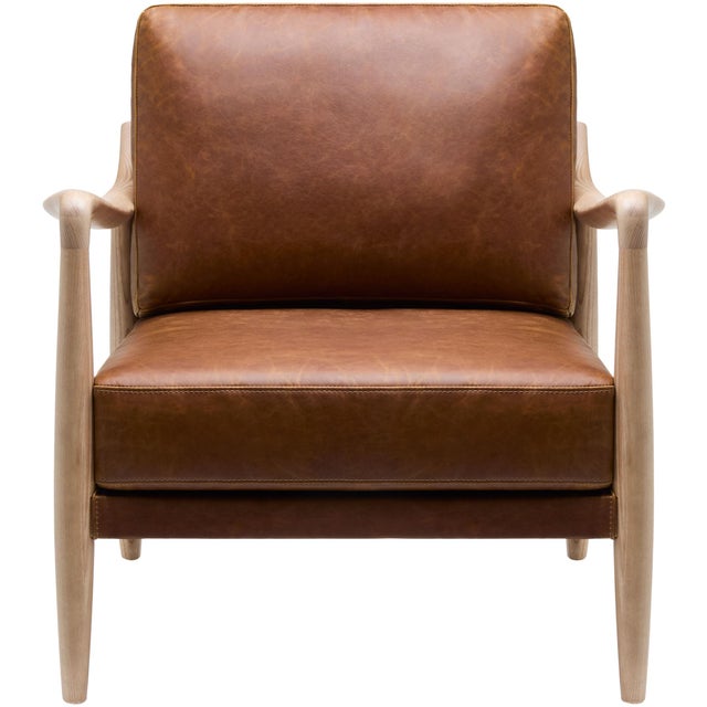 Surya Becki Owens x SURYA Gaviota Accent Chair Brown For Sale - Image 4 of 9