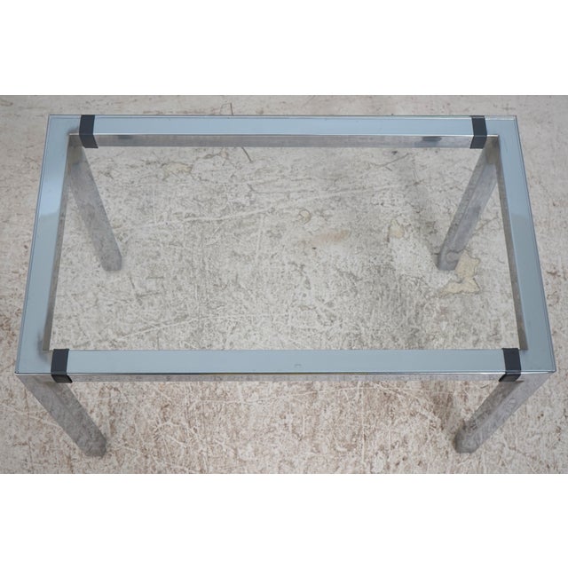 1960s Milo Baughman Glass Top Table & 2 Chairs Dinette Set For Sale - Image 5 of 18