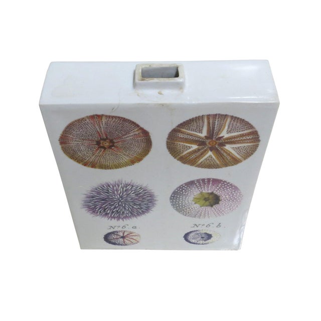 Ceramic Fabienne Jouvin Paris 2-Sided Porcelain Jar/Vase - A Study of Sea Urchins For Sale - Image 7 of 12