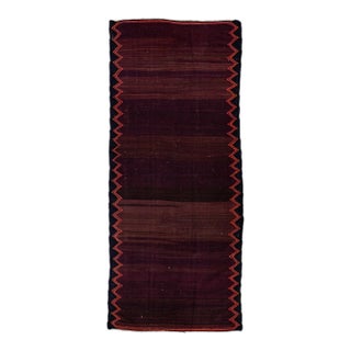 Mid-20th Century Turkish Kilim Red Handmade Geometric Wool Rug For Sale