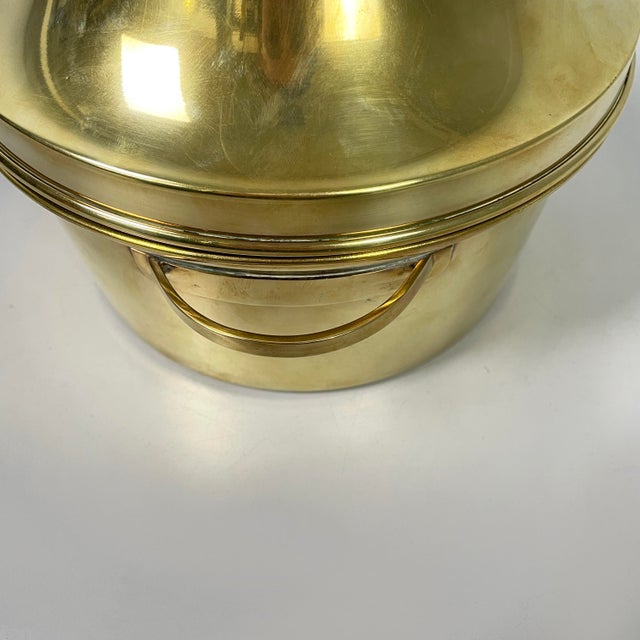 Mid-Century Modern Italian Brass and Glass Tableware Set by Gabriella Crespi, 1950s, Set of 2 For Sale - Image 12 of 18