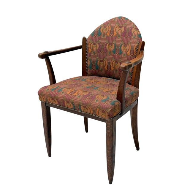 Art Deco Oak Armchair by Paul Bromberg, 1920s For Sale - Image 6 of 12