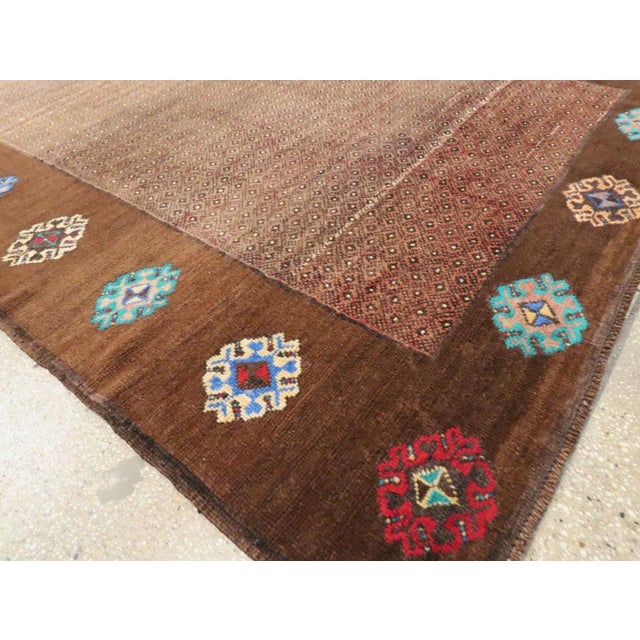 Mid 20th Century Galerie Shabab Collection Mid-20th Century Turkish Anatolian Gallery Carpet For Sale - Image 5 of 7