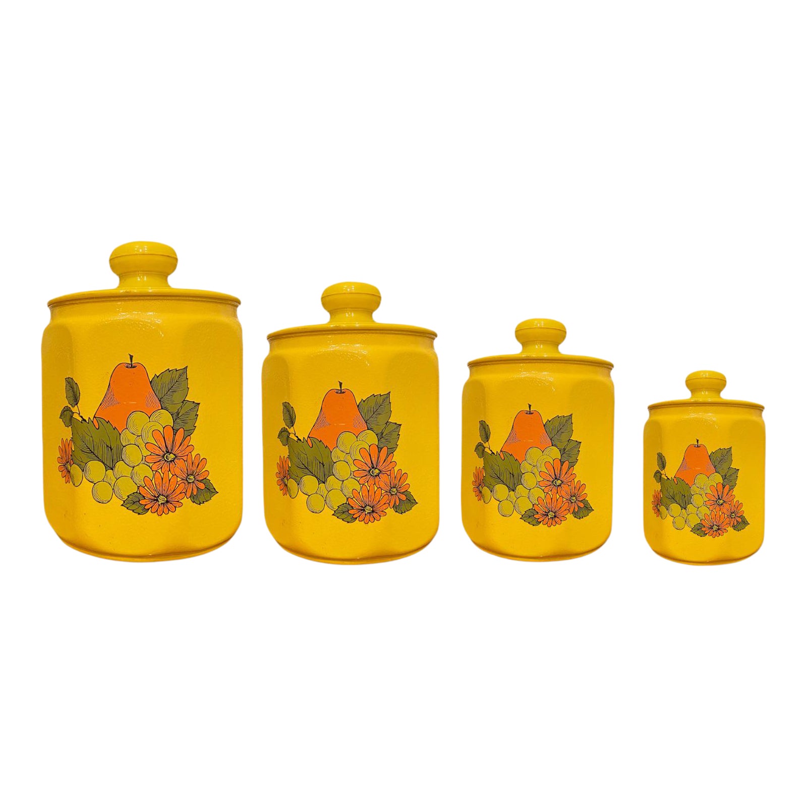 Vintage Kromex Kitchen Canisters- Set of 4 | Chairish