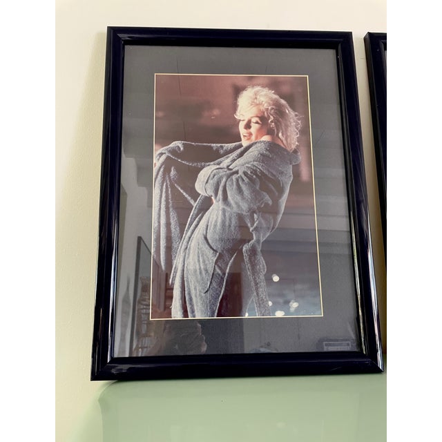 Vintage Marilyn Monroe Hollywood Pool Blue Robe Nude Framed Prints Lawrence Schiller 1962 For Sale - Image 4 of 8