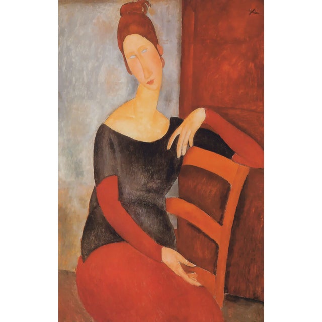 Artist: Amedeo Modigliani Country: Italy Title: Hebuterne on red chair Medium: Giclee Marks: Numbered limited edition...