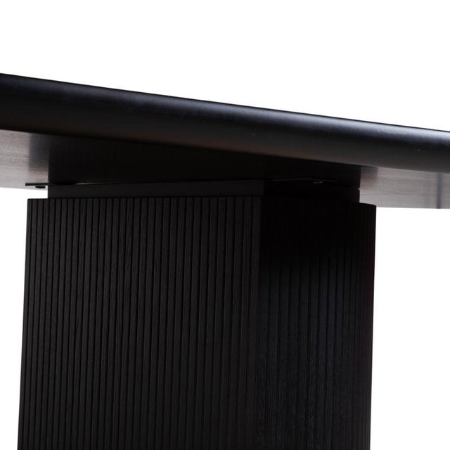 Moon Wooden Dining Table in Black and Brown from Gubi For Sale - Image 6 of 12
