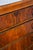 Wood Mid Century Modern Highboy Dresser 5 Drawer Walnut Vintage MCM Metal Burl Wood For Sale - Image 7 of 12