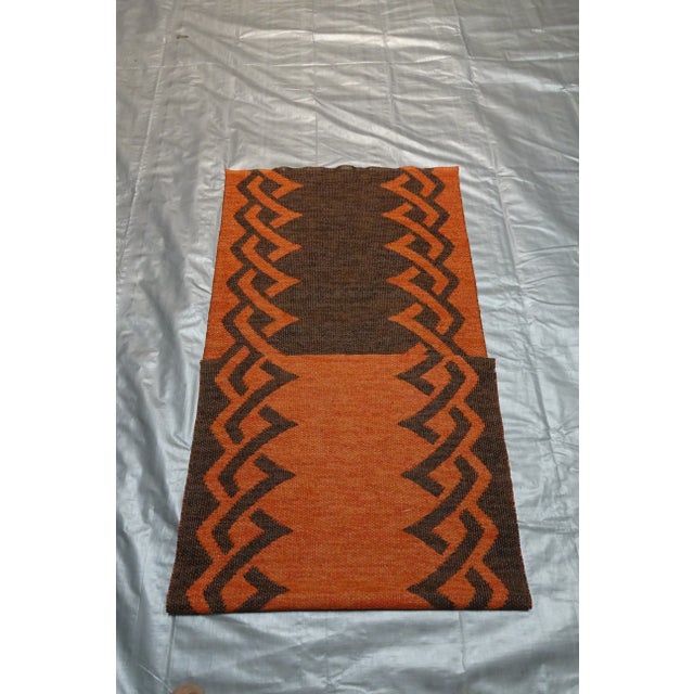 1950s Rag Rug Swedish Mid Century Vinyl For Sale - Image 5 of 7