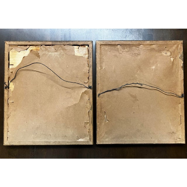 Pair of Rare Antique Religious Framed Prints of the Sacred Heart of Jesus and the Immaculate Heart of Mary For Sale - Image 15 of 18