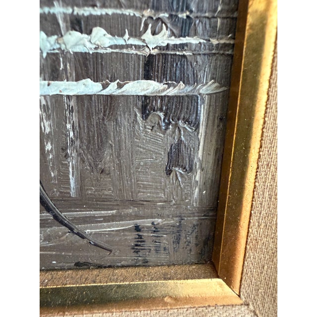 Paint Mid 20th Century Antonio De Vity (1901-1993) Italian Oil Painting Venice Canal Gondola Cityscape For Sale - Image 7 of 12